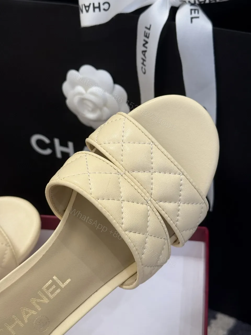 View 5 of Soft-Textured Quilted Slides: Everyday Luxe Comfort