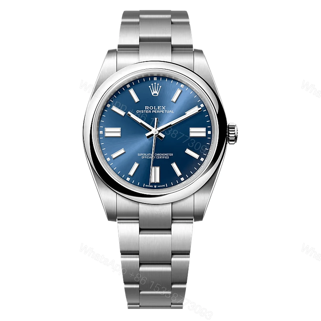 Rolex Oyster Perpetual Blue Dial Replica — view 1