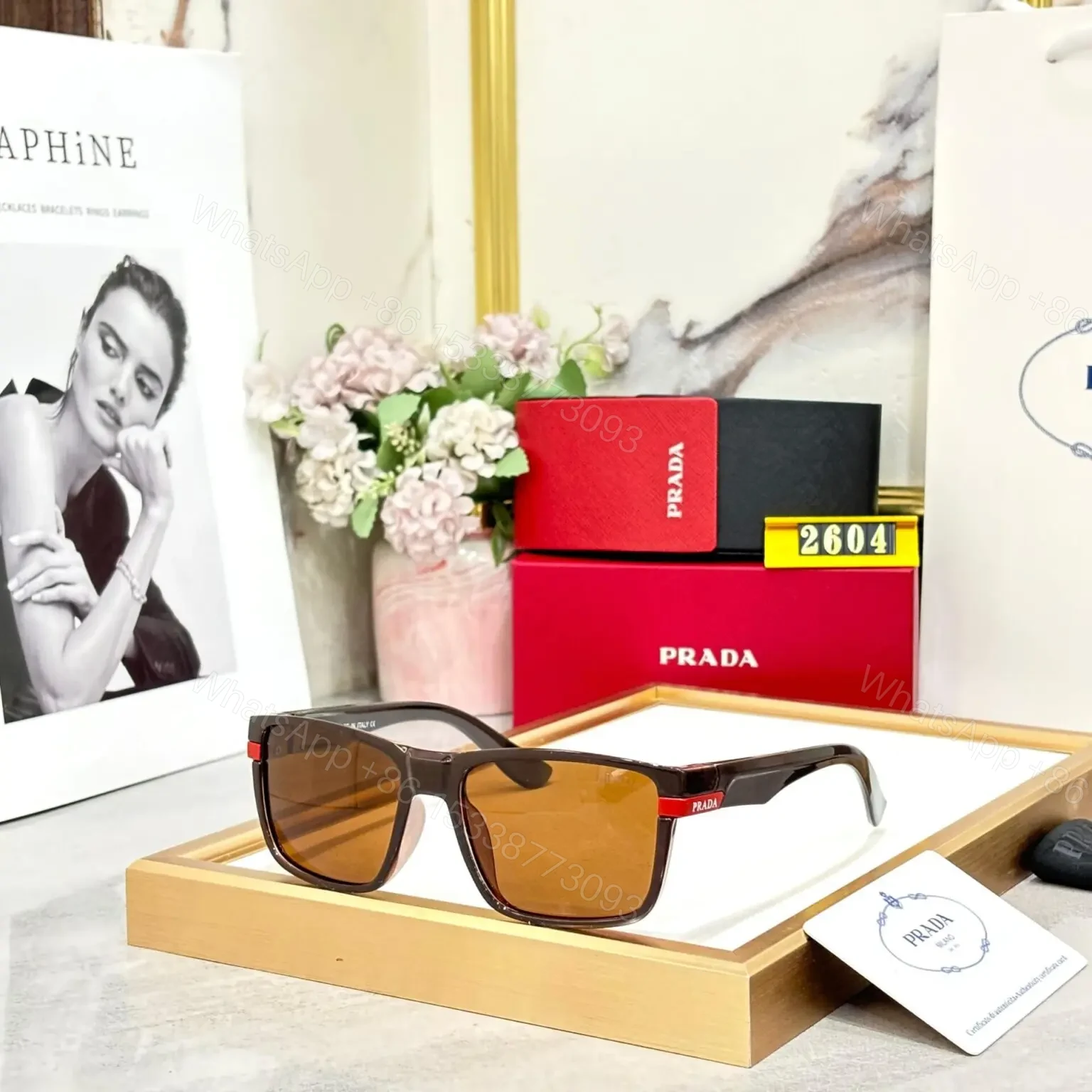 Prada Sunglass C09B07-7 Black Frame UV Protection — view 1