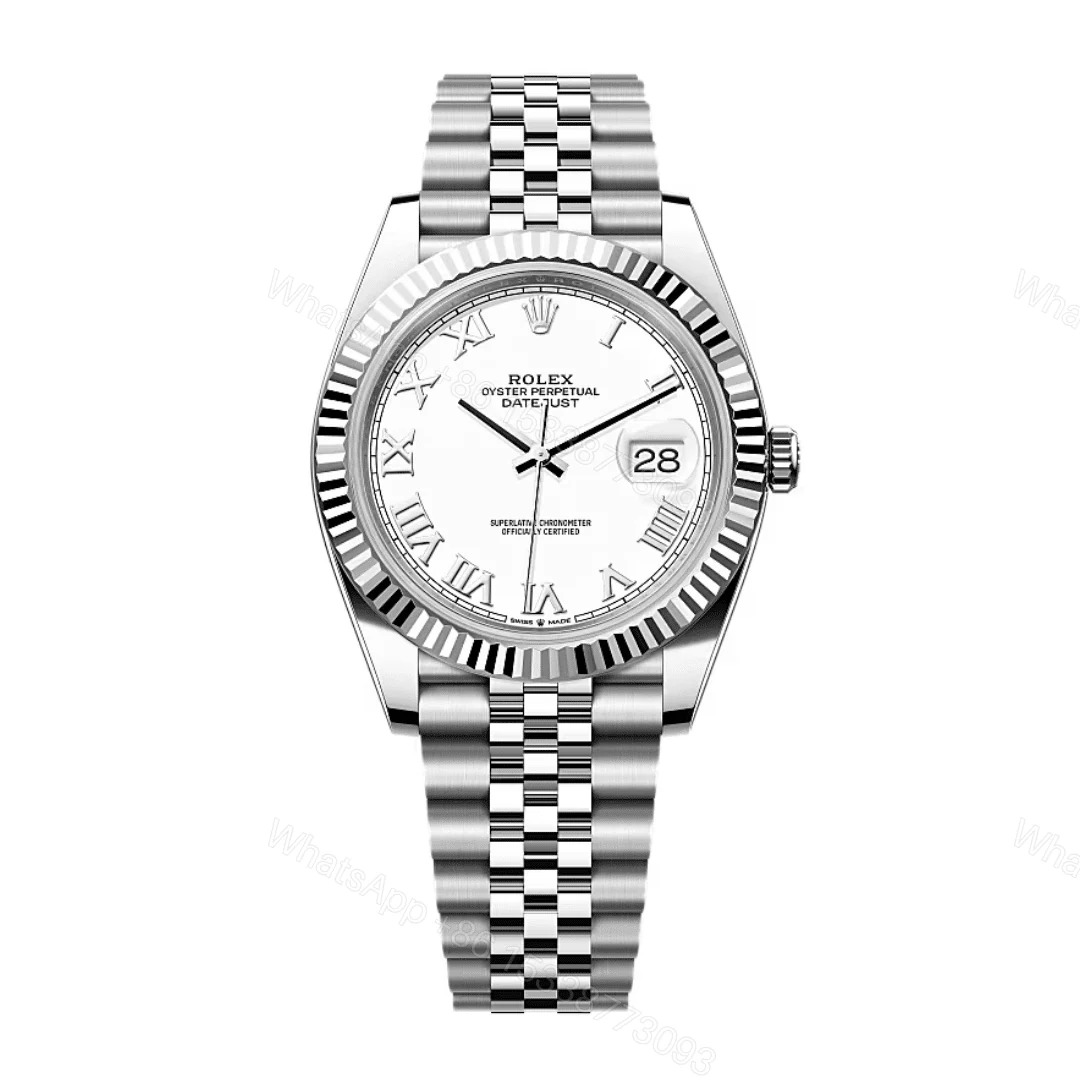 Rolex Datejust White Roman Dial Replica — view 1