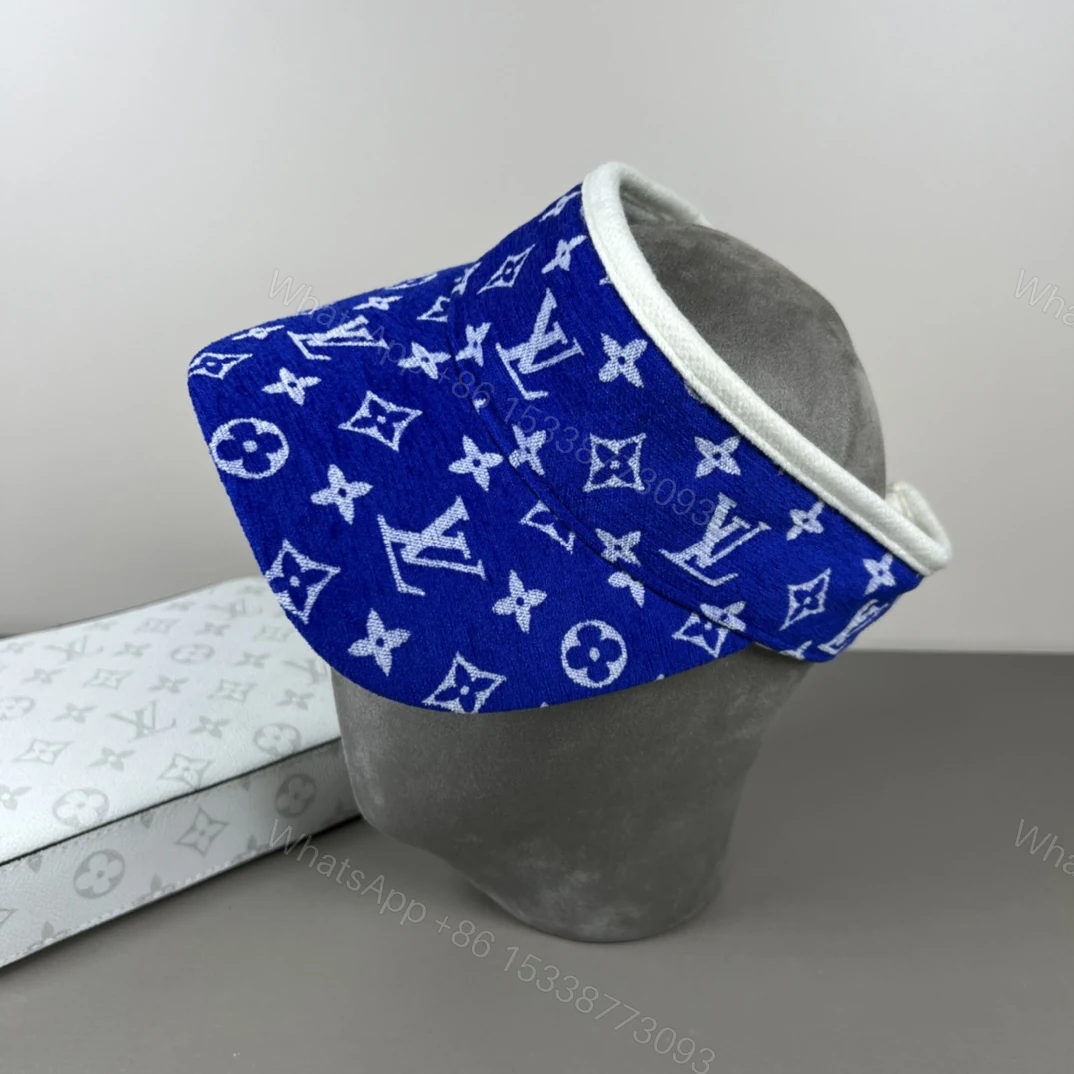 LV 精品仿製藍色遮陽帽 Monogram圖紋休閒造型款 — view 1