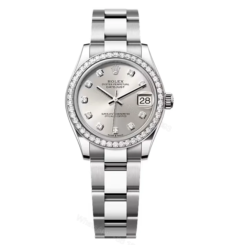 Rolex Datejust Silver Diamond Dial 278384RBR-0033 31 mm — view 1