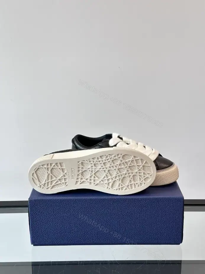 View 7 of DIOR B33 SPIN SNEAKERS BLACK GRAINED CALFSKIN AND BLACK GRAVITY LEATHER – CD200