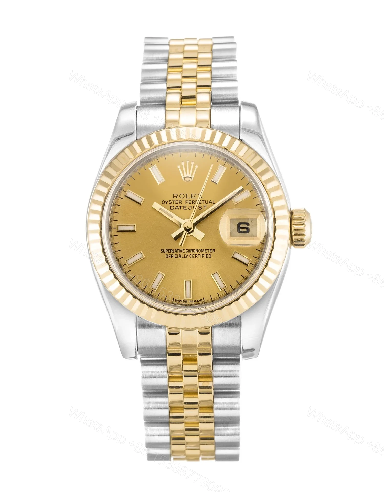 Replica Rolex Lady-Datejust Champagne Dial 179173-3 26 mm — view 1