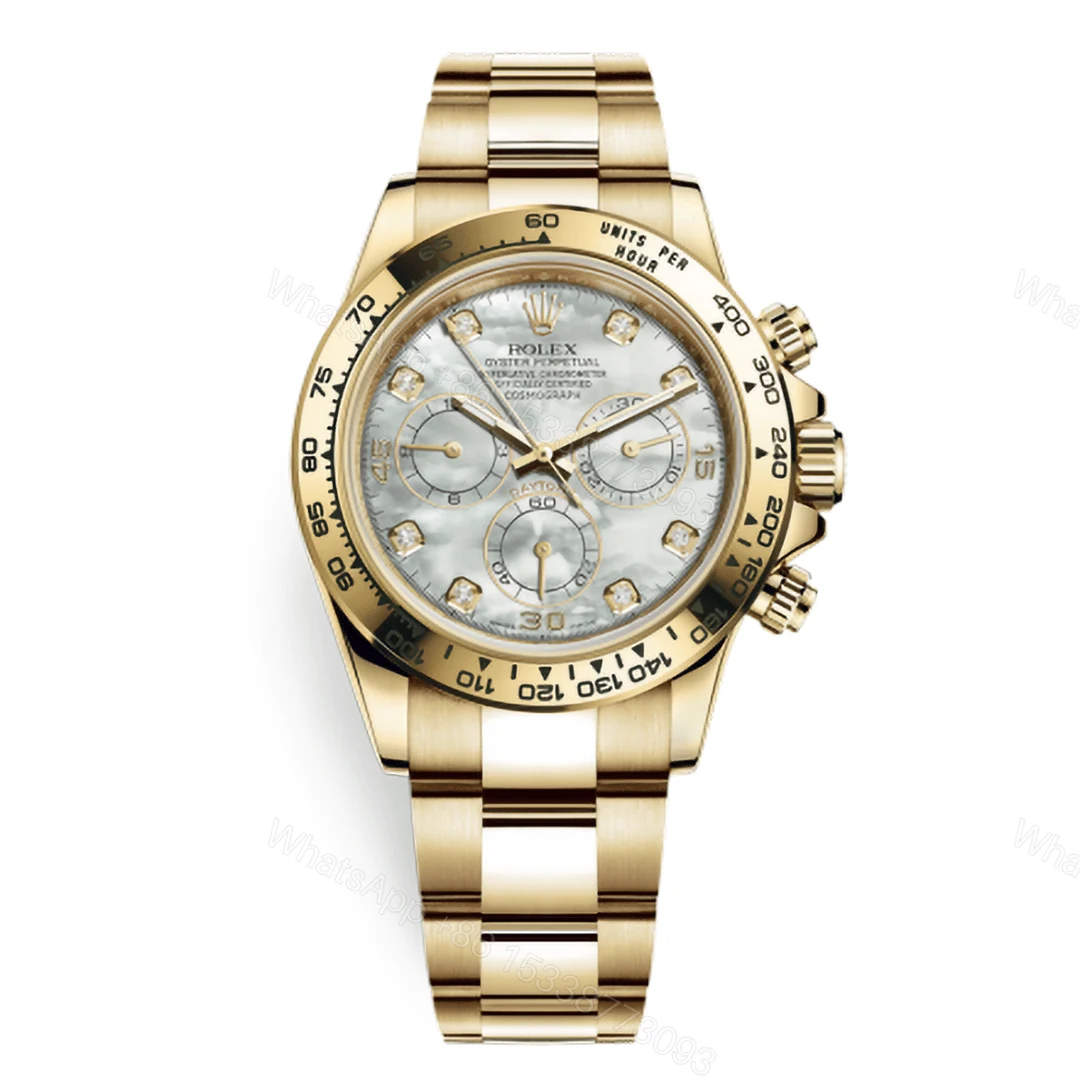 Rolex Daytona Yellow Gold MOP Replica — view 1