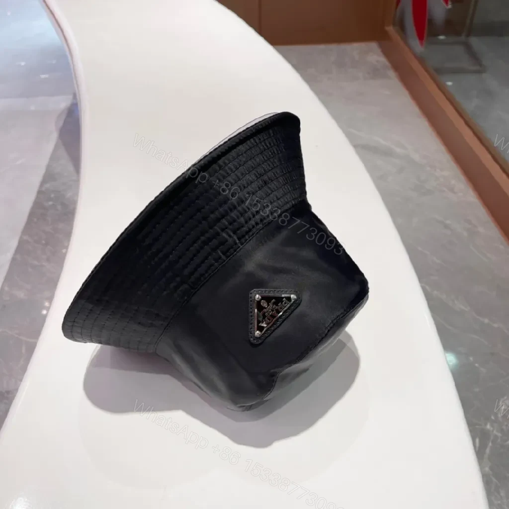 View 9 of Compact Luxury Bucket Hat with Designer Emblem