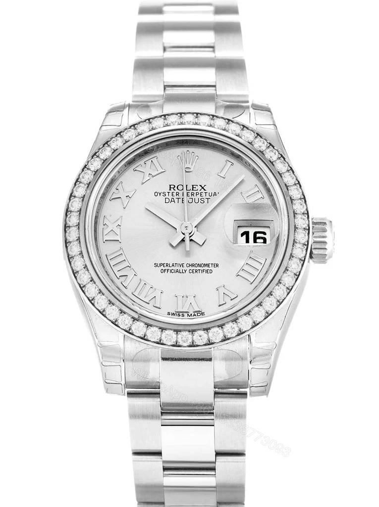 Replica Rolex Lady-Datejust Silver Dial 179384 26 mm — view 1