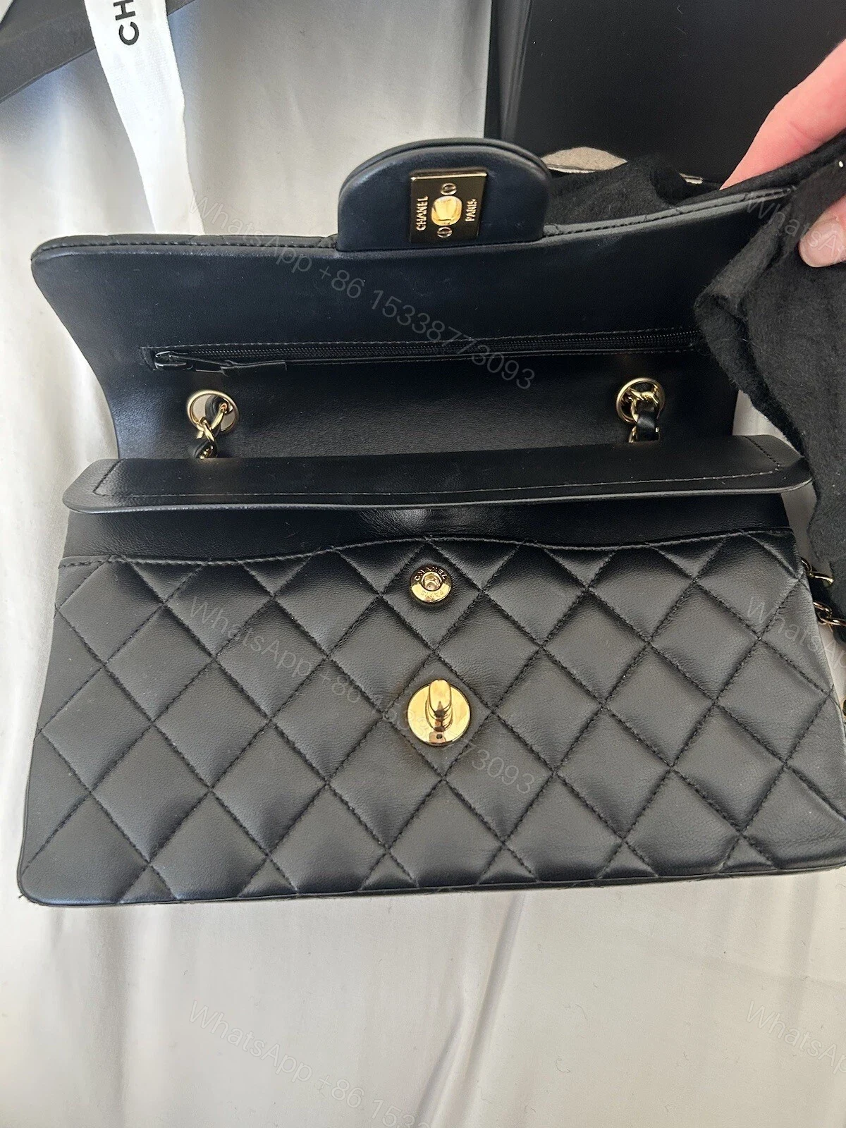 View 6 of Chanel Classic Flap Medium Smooth Leather