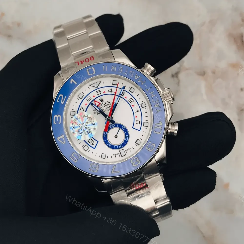 Rolex Yachtmaster II 44 Blue Cerachrom Bezel Steel Mens Watch — view 1