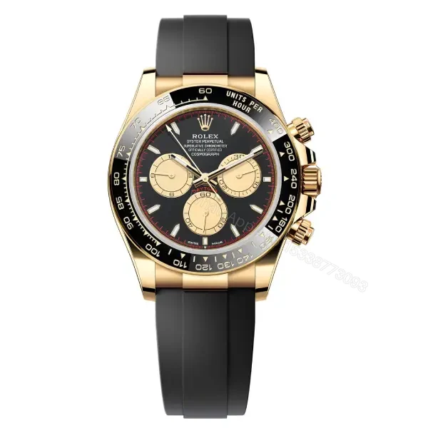Rolex Daytona 126518LN Super Clone: 40mm Yellow Gold Paul Newman Dial — view 1