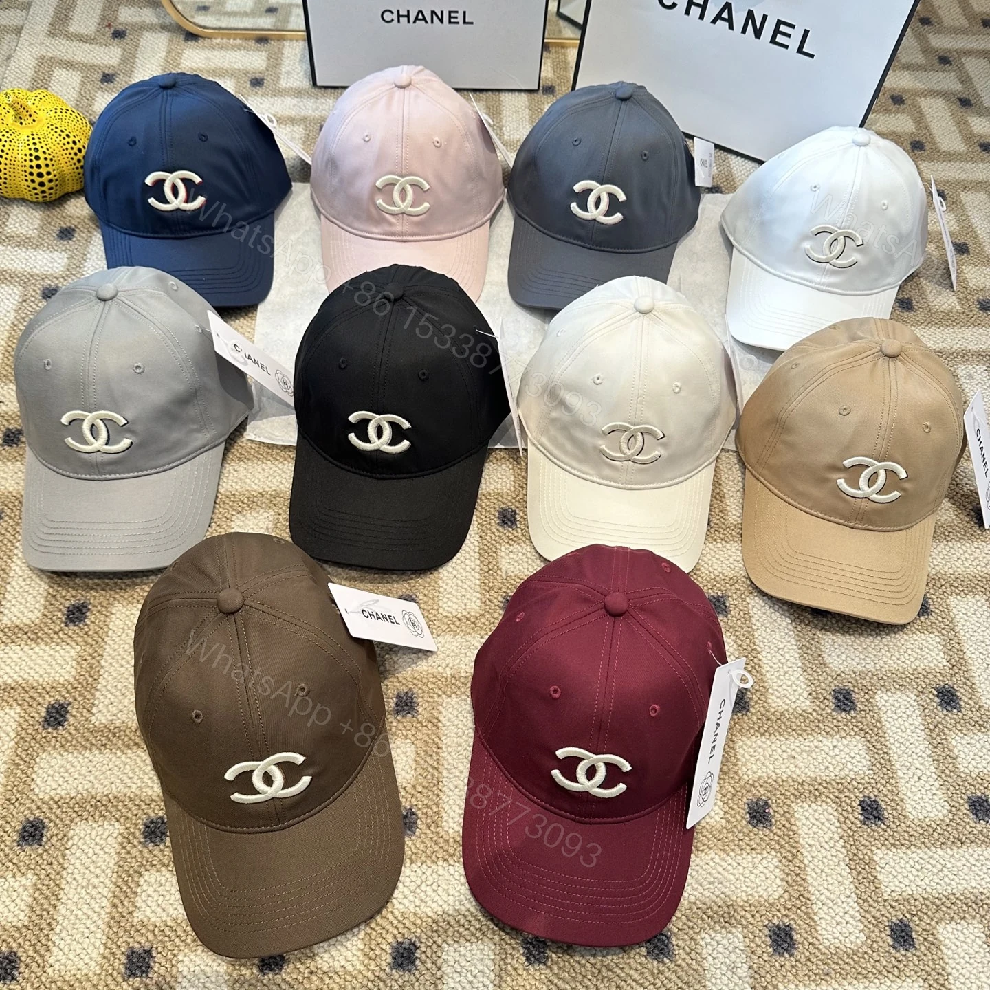 Chanel高仿棒球帽男女款黑色經典雙C刺繡百搭潮流款 — view 1