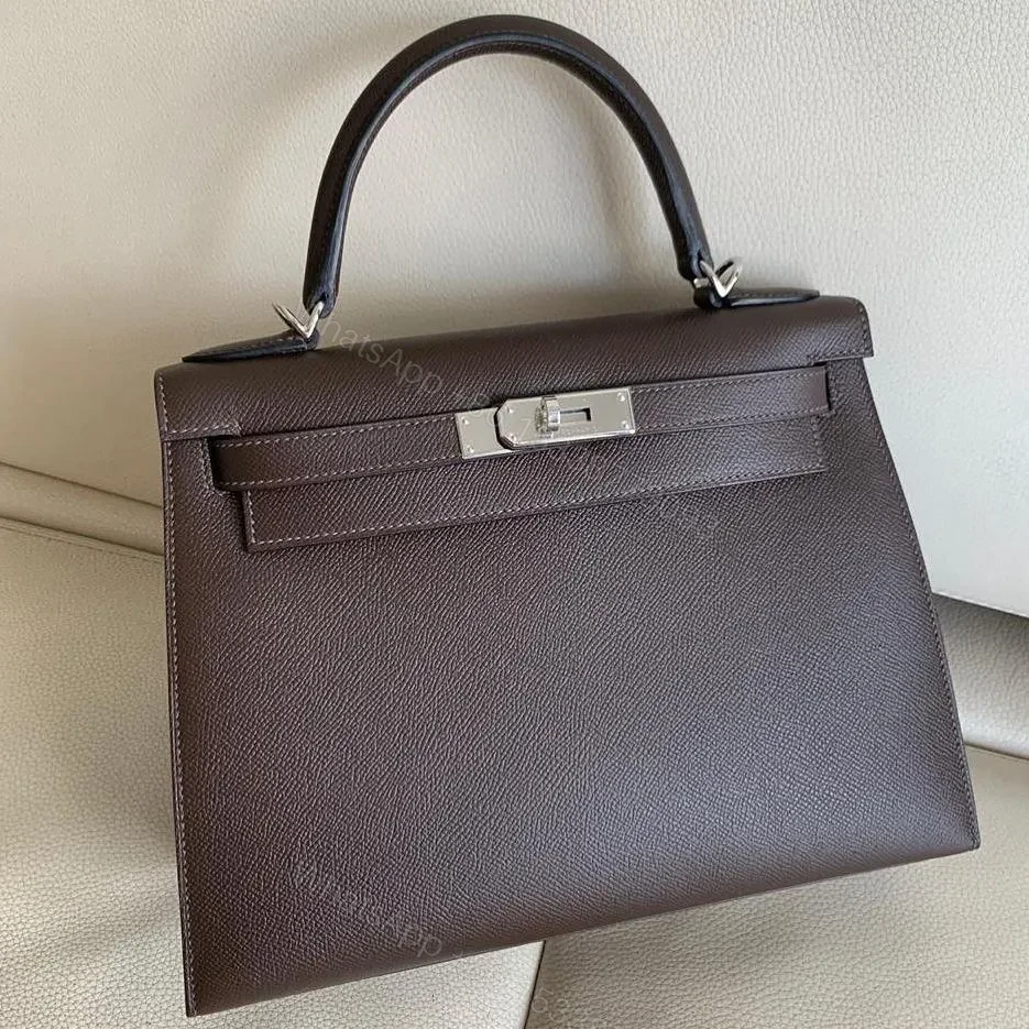 HN Kelly 28 Epsom Ebene Sliver Hardware — view 1