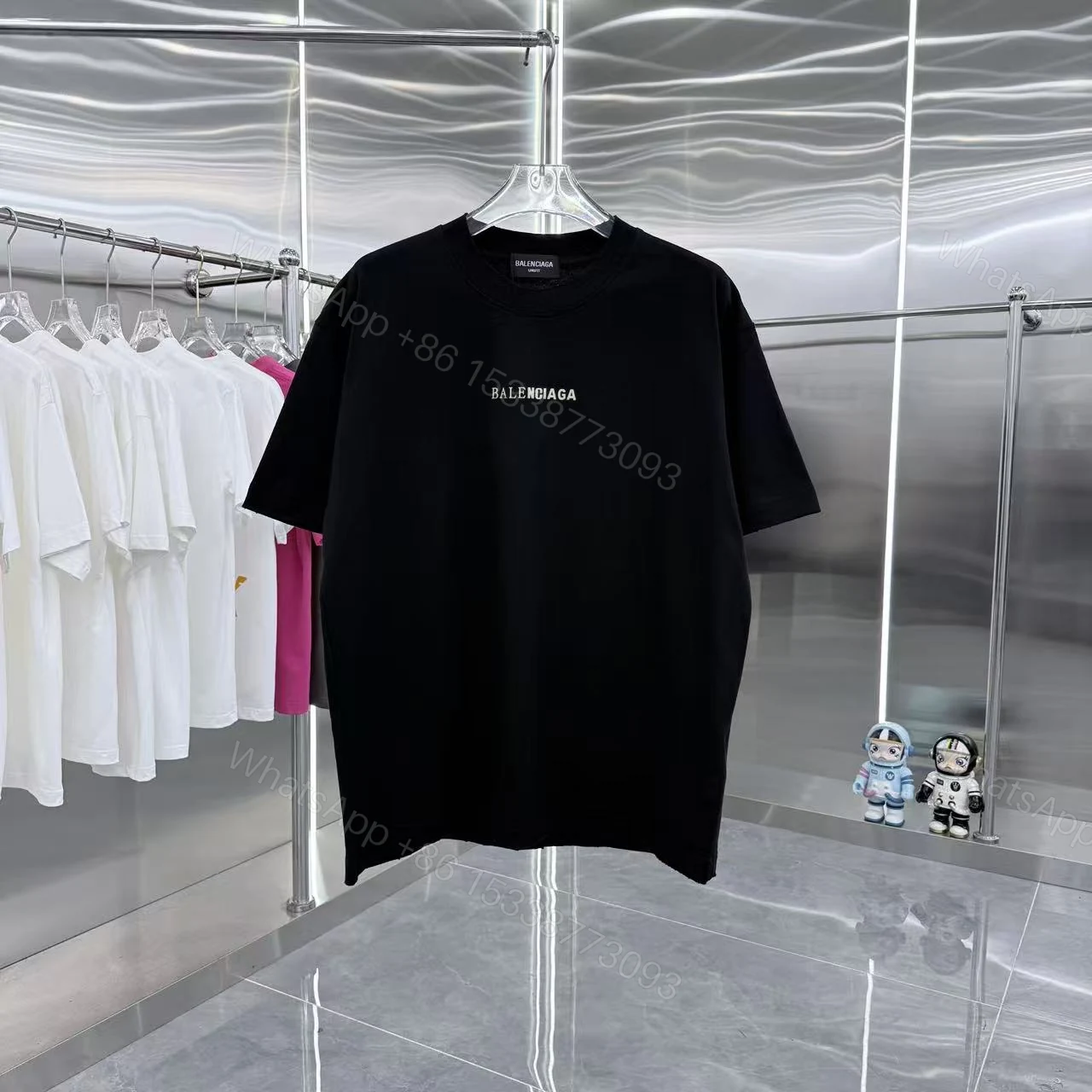 Balenciaga A貨 男款字母印花短袖T恤 時尚街頭風格上衣 — view 1