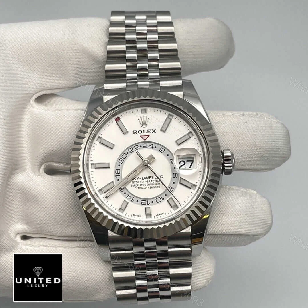 View 10 of Rolex Sky-Dweller 326934 White Dial Replica