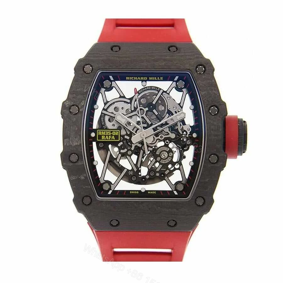 Richard Mille RM 35-02 Super Clone: Rafael Nadal Red Quartz TPT and NTPT Carbon — view 1