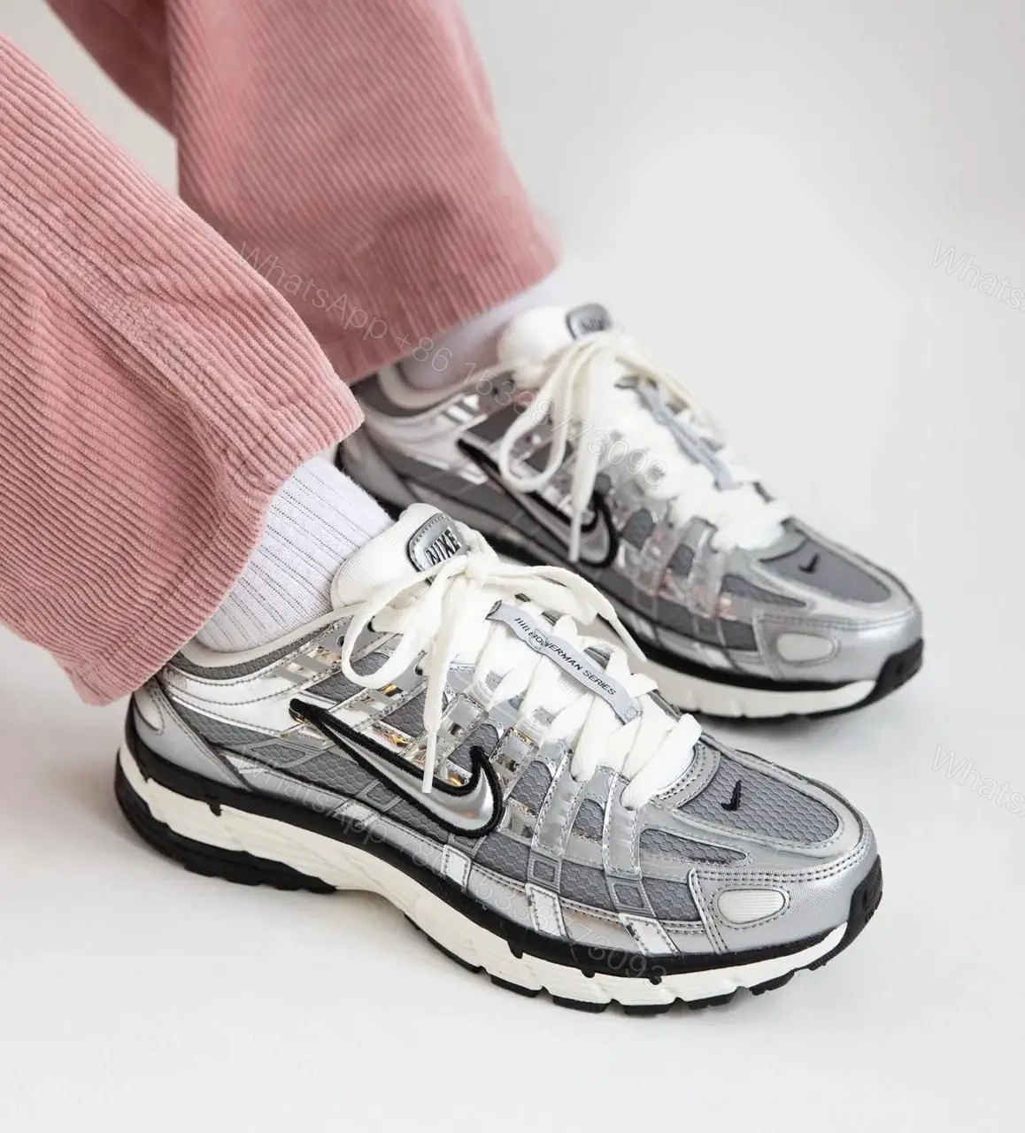 Nike P-6000 Metallic Silver — view 1