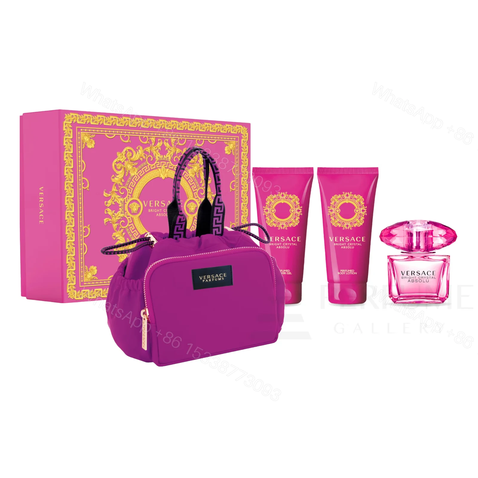Versace Bright Crystal Absolu Eau De parfum For Women 4 Pcs Gift Set — view 1