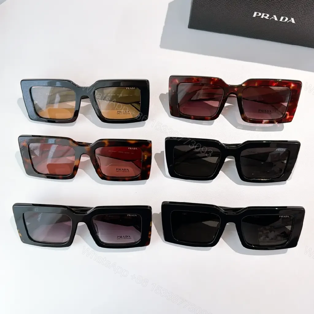 View 10 of Tortoise-Pattern Sunglasses: Large RECT Frame, Prada MILANO Style