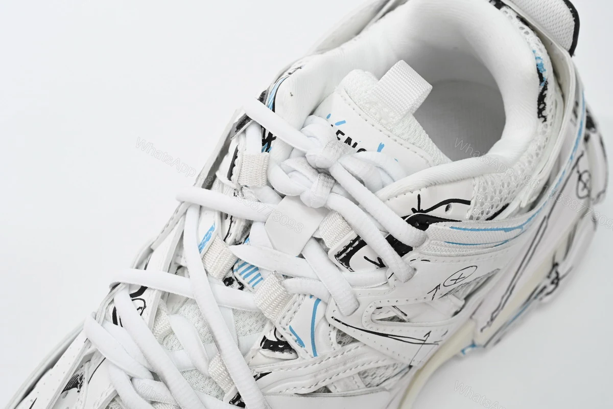View 8 of Balenciaga Track. Black Graffiti Art 542436 W3SRA 9014