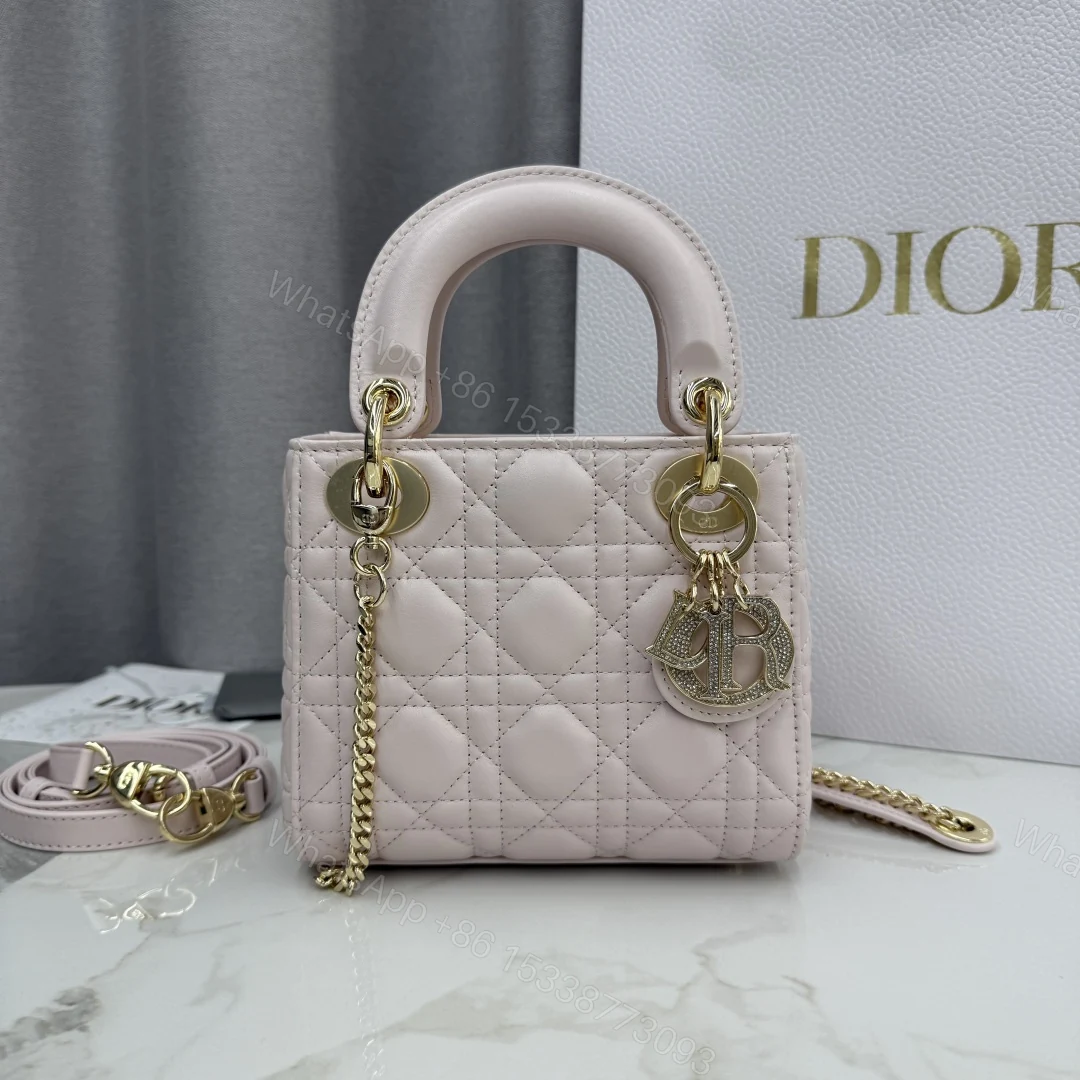 DiorA貨戴妃迷你包 女款珍珠粉色氣質小包亮眼推薦 — view 1