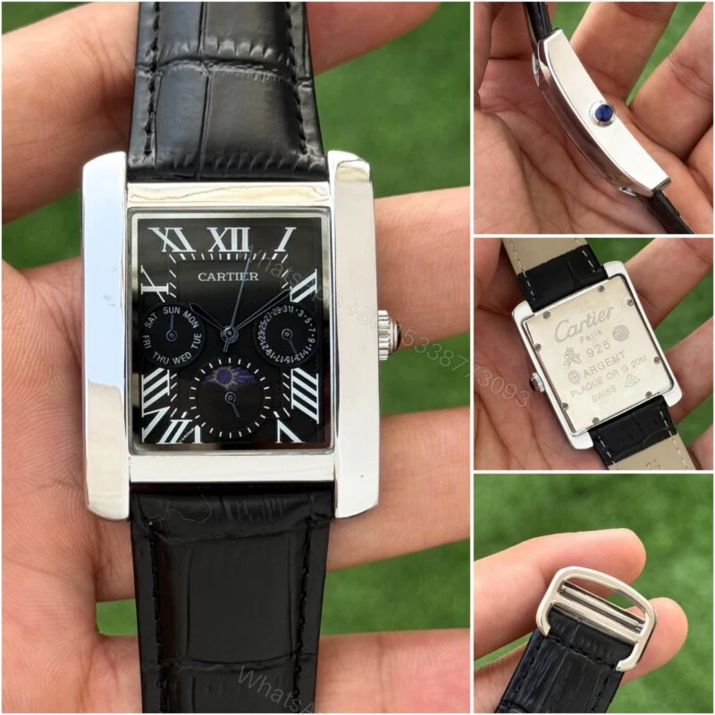 Cartier Super Slim Master 42MM Black Dial Quartz — view 1