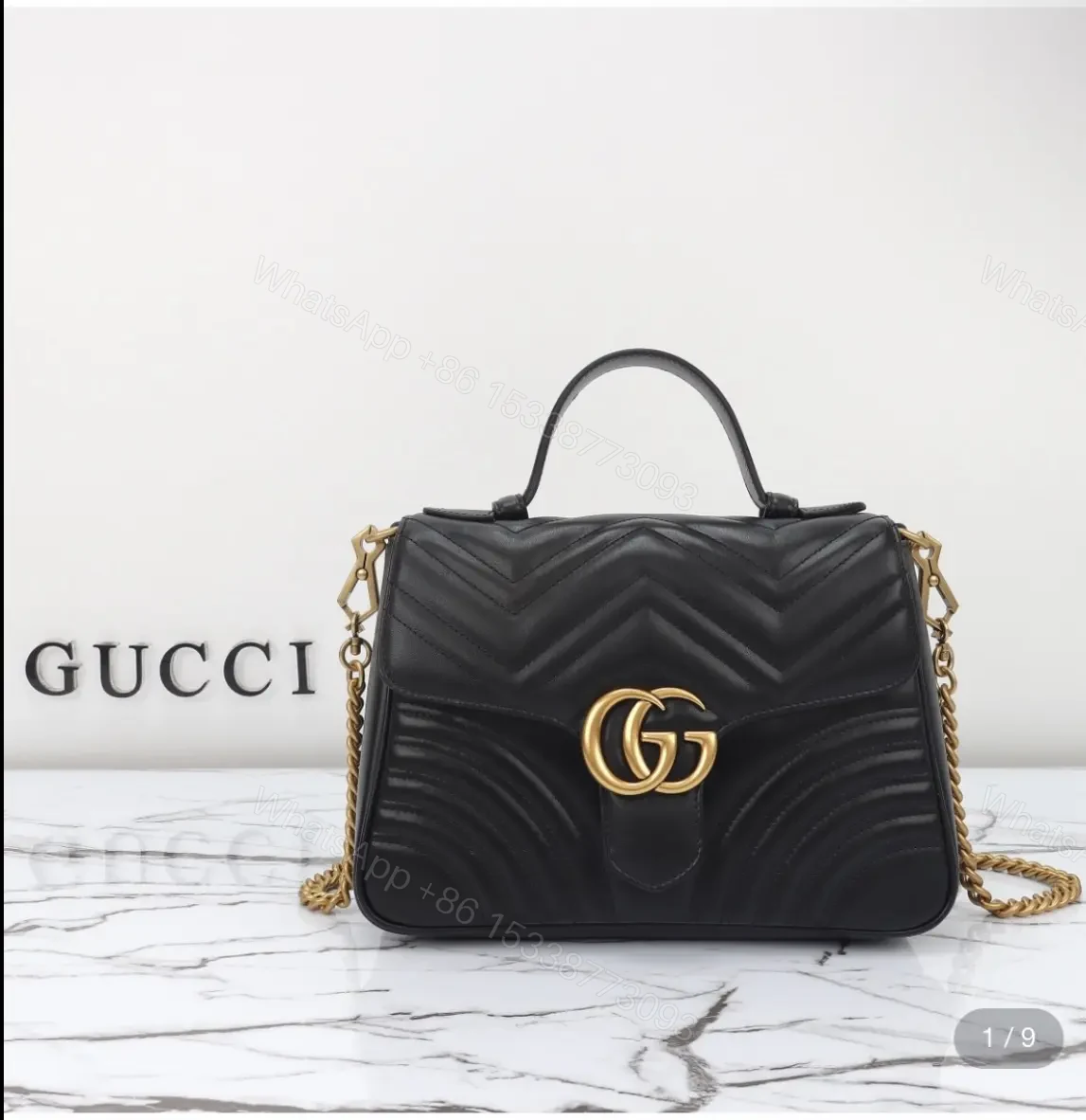 Gucci GG Marmont Small Top Handle Bag — view 1