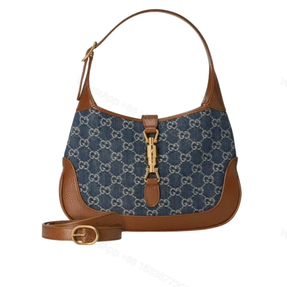 Gucci Jackie 1961 Small Shoulder Bag Blue And Ivory 28Cm — view 1