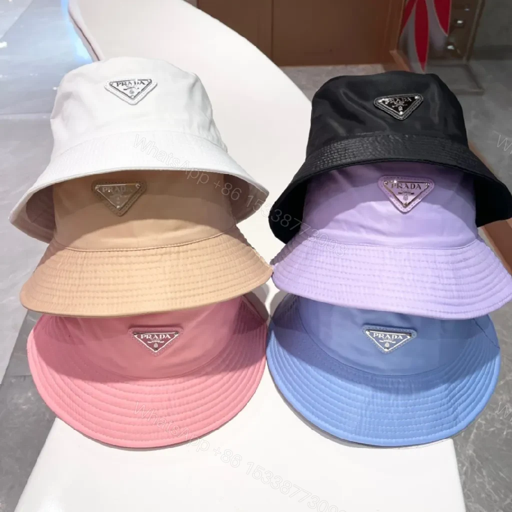 View 7 of Compact Luxury Bucket Hat with Designer Emblem