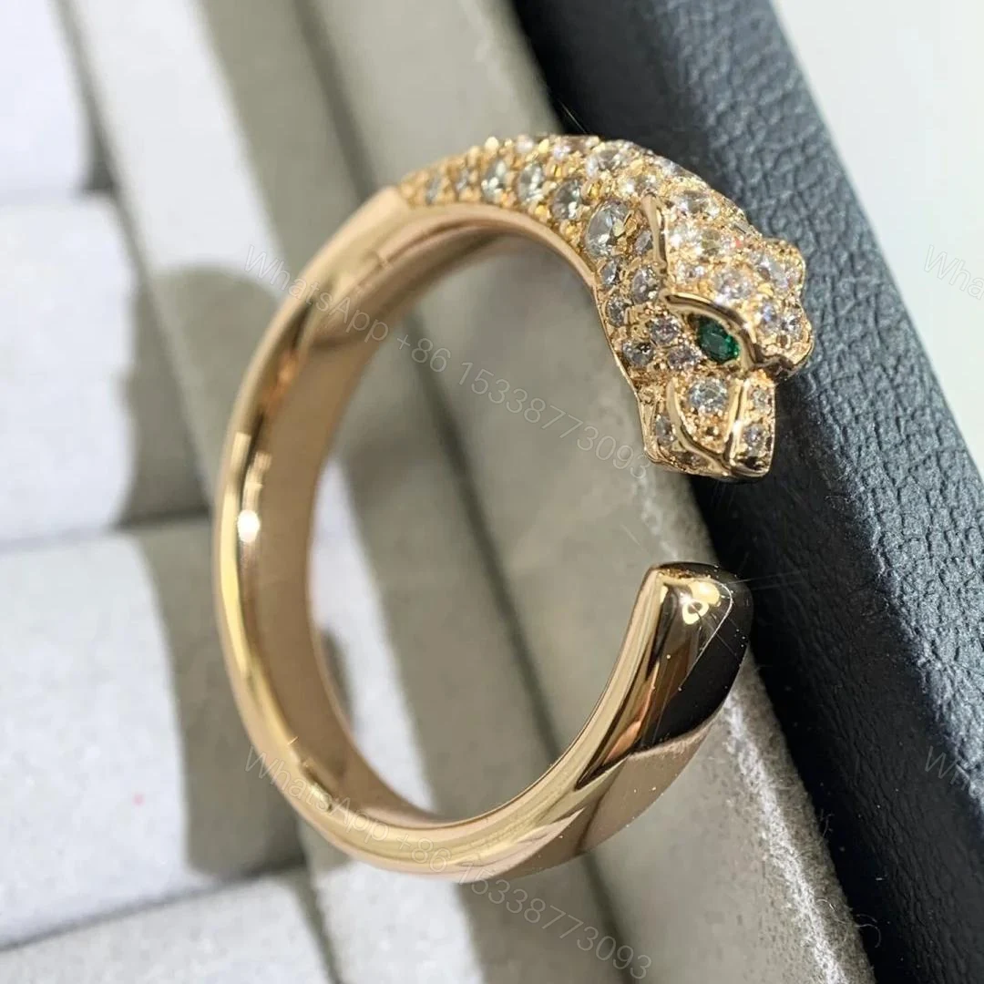 Cartier Parthere Series Half Diamond Leopard Ring — view 1