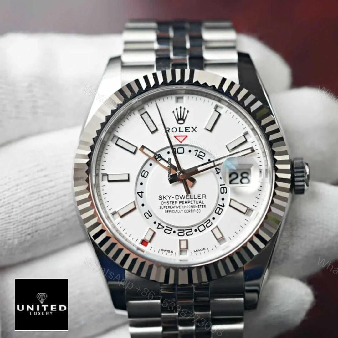 View 9 of Rolex Sky-Dweller 326934 White Dial Replica