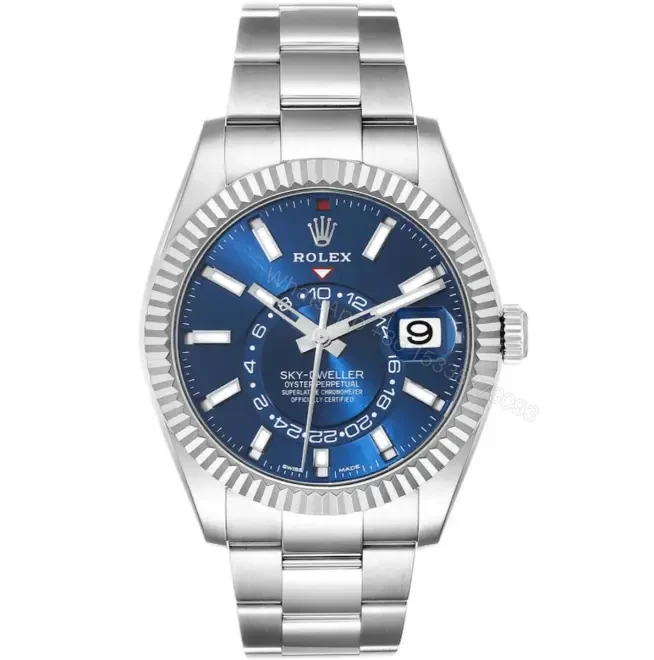 Rolex Sky Dweller Blue 42mm Dial Steel Mens Watch — view 1