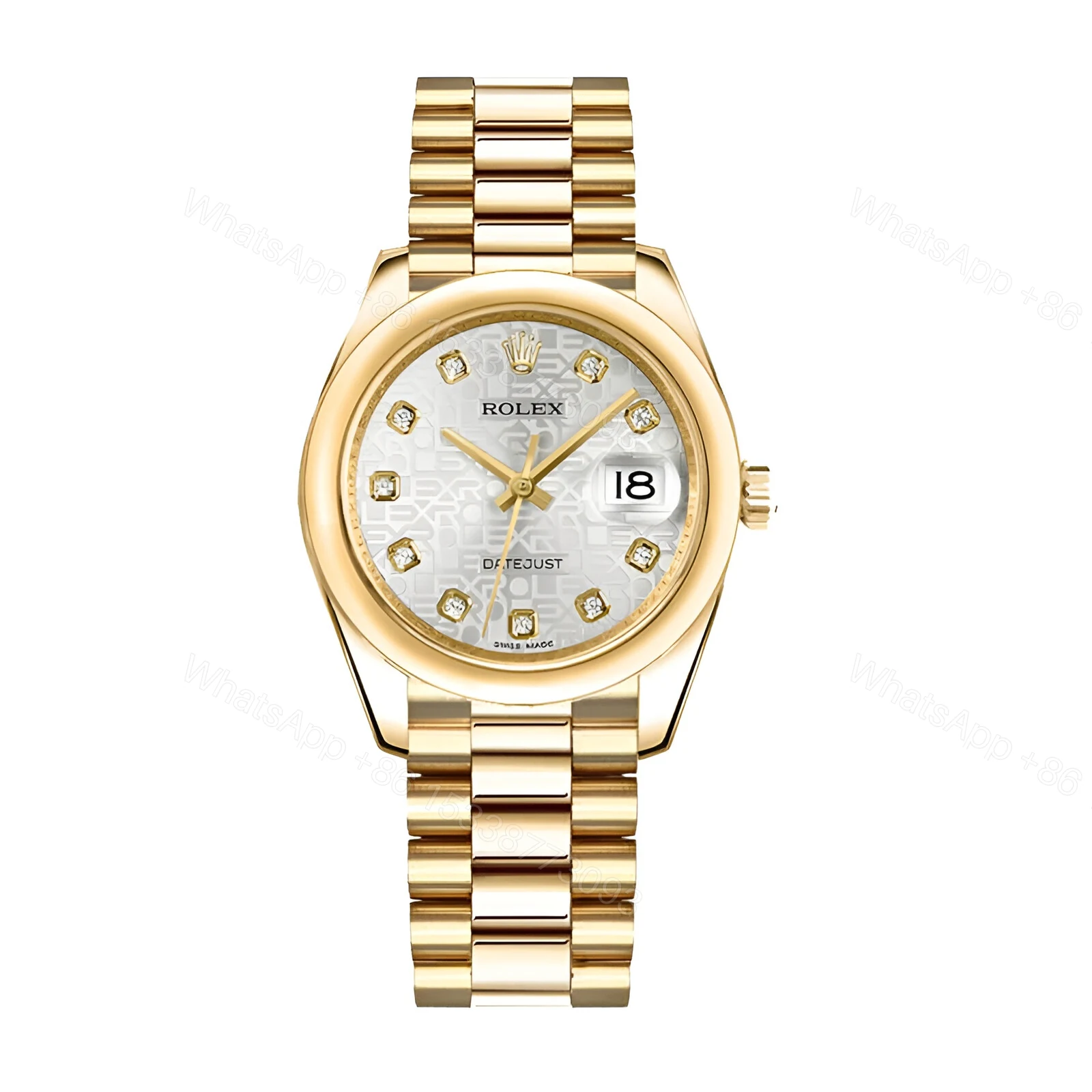 Rolex Datejust Grey Diamond Replica — view 1