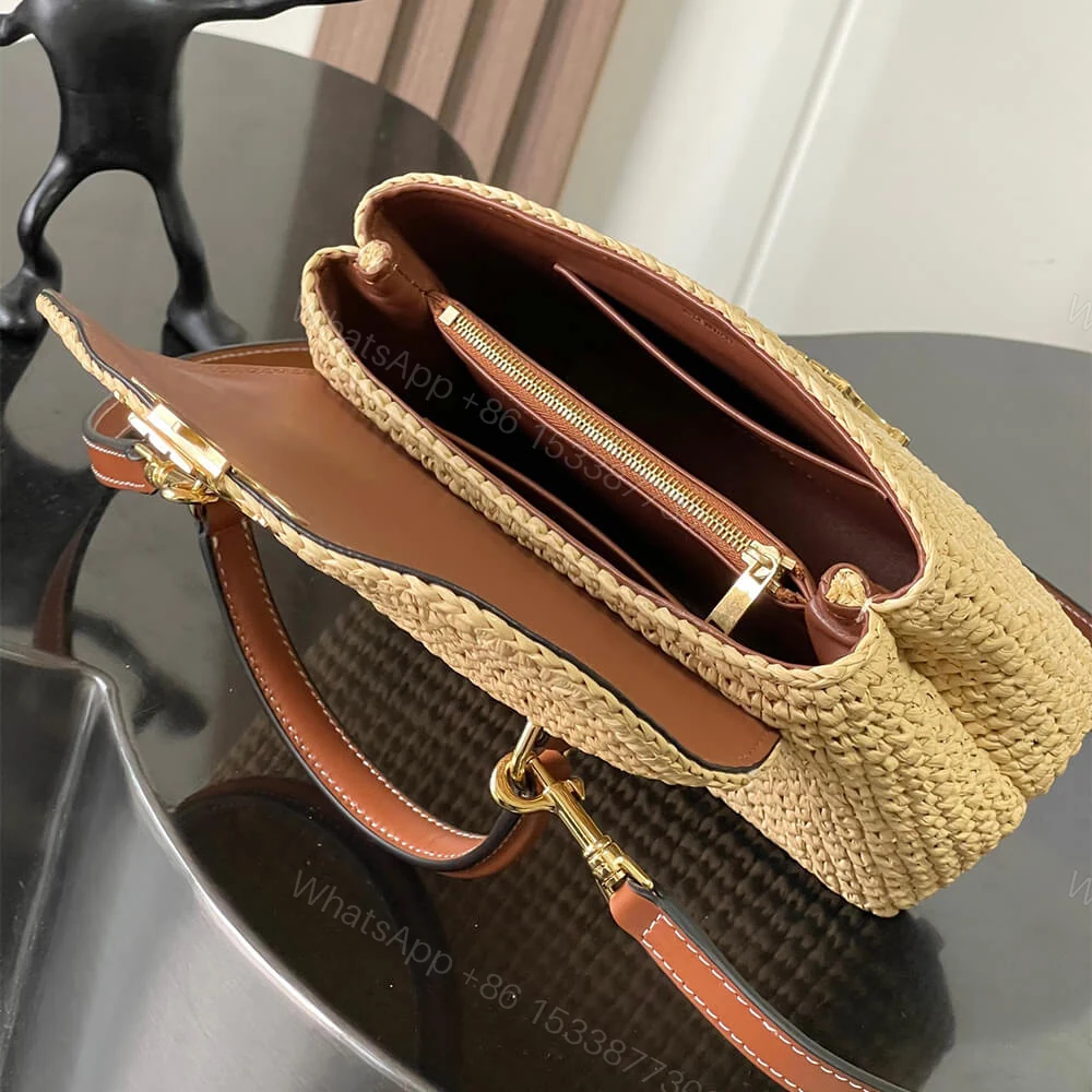 View 8 of CELINE TEEN NINO BAG IN Raffia and calfskin