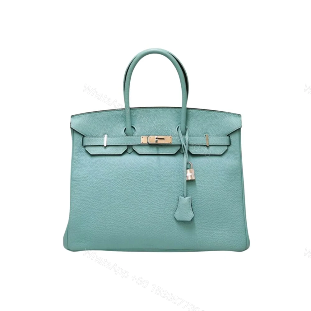 Hermes Birkin 30 Bag Paon Epsom Palladium Hardware Blue 30Cm — view 1