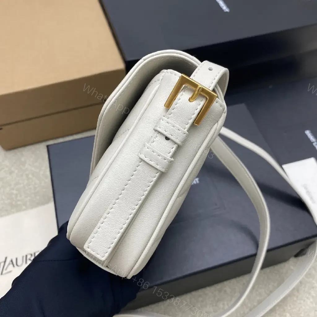 View 9 of Gold-tone YSL Crossbody: Compact Luxury Bag, Everyday Chic