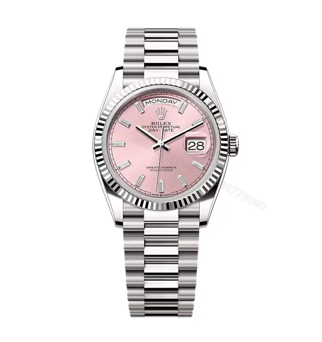 Superclone Rolex Day-Date Pink Diamond Dial 128239-0071 36 mm — view 1