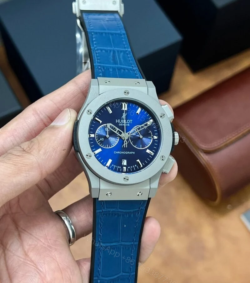 Hublot Classic Fusion Blue Titanium 41mm Quartz — view 1