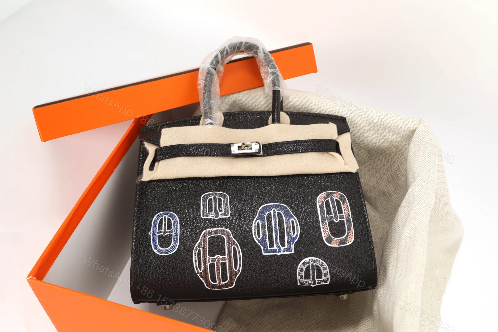 Hermes A貨 女款 Birkin 經典黑色手提包 簡約商務風 — view 1