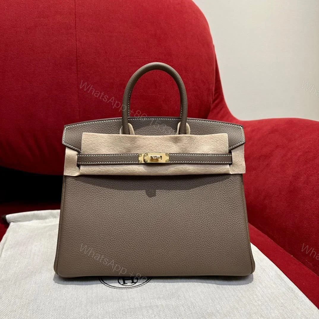 Design Birkin Handbag Grey Epsom with Gold Hardware 30 Neutral – Dubai Fashion LUX — view 1