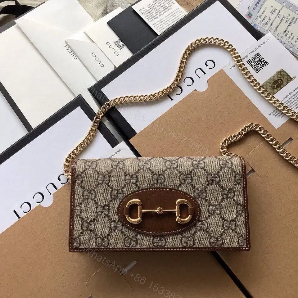 Design Supreme Monogram Azalea Calfskin Horsebit 1955 Wallet – Dubai Fashion LUX — view 1