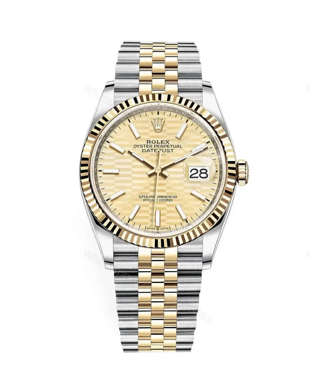 Rolex DateJust Two Tone Fluted Bracelet – 36mm — view 1