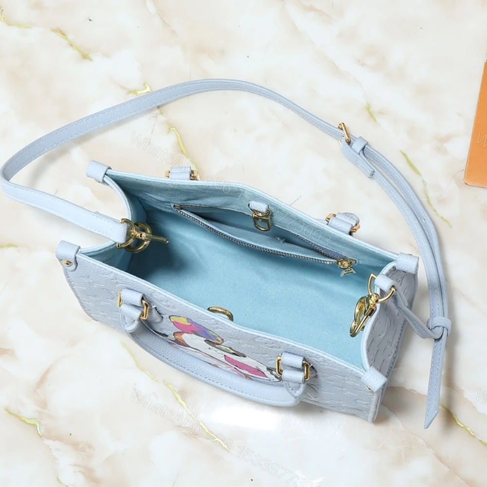 View 5 of Louis Vuitton X Tm Onthego PM Chain Washed Blue 25Cm M13836