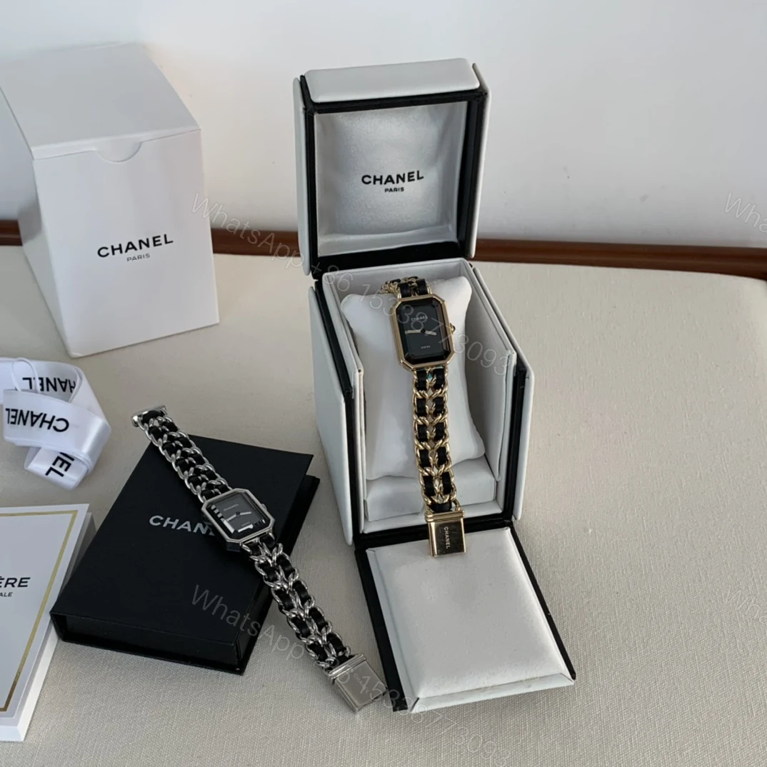 CHANEL PREMIÈRE 高仿八角鏈條手錶 經典黑金配色優雅設計 — view 1