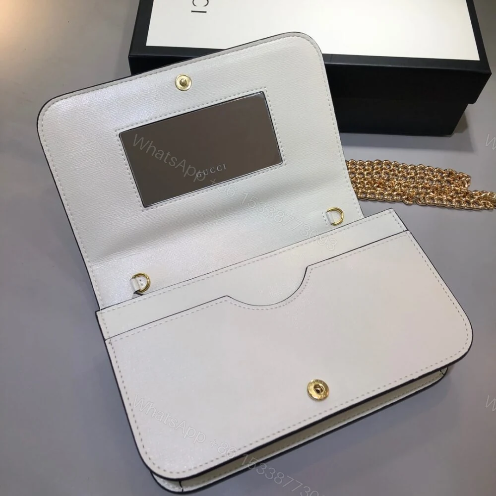 View 7 of Gucci Horsebit 1955 Wallet With Chain White 20Cm 621892 0YK0G 9022