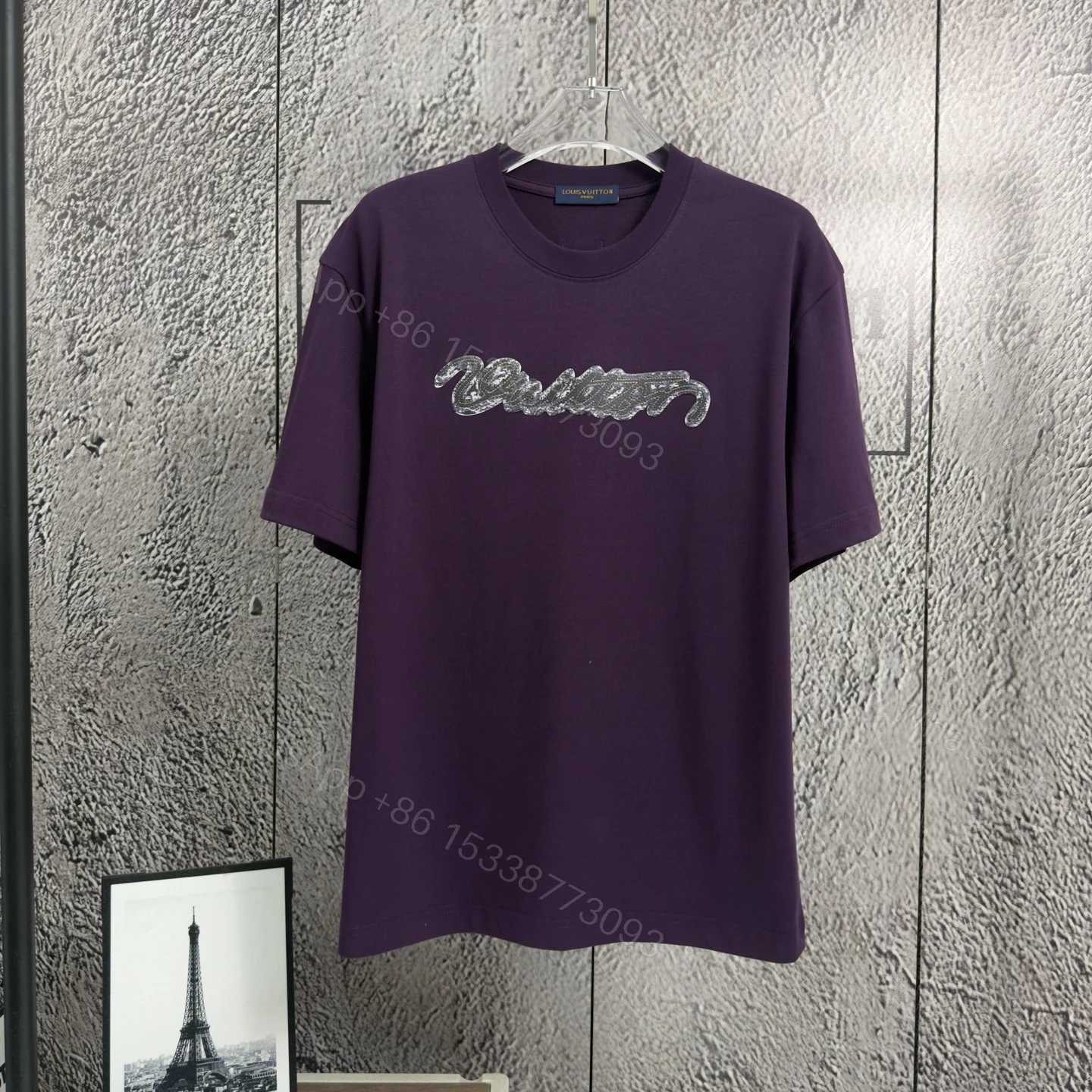 LV 復刻 男款 經典Logo圓領短袖T恤 百搭潮流款 — view 1