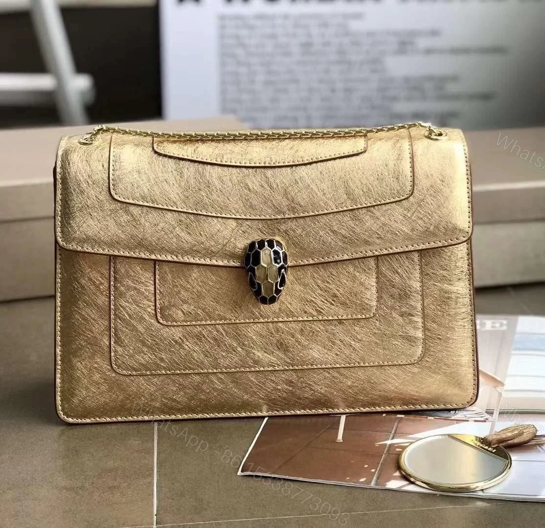 Design Metallic Serpenti Forever Shoulder Bag Silver – Dubai Fashion LUX — view 1