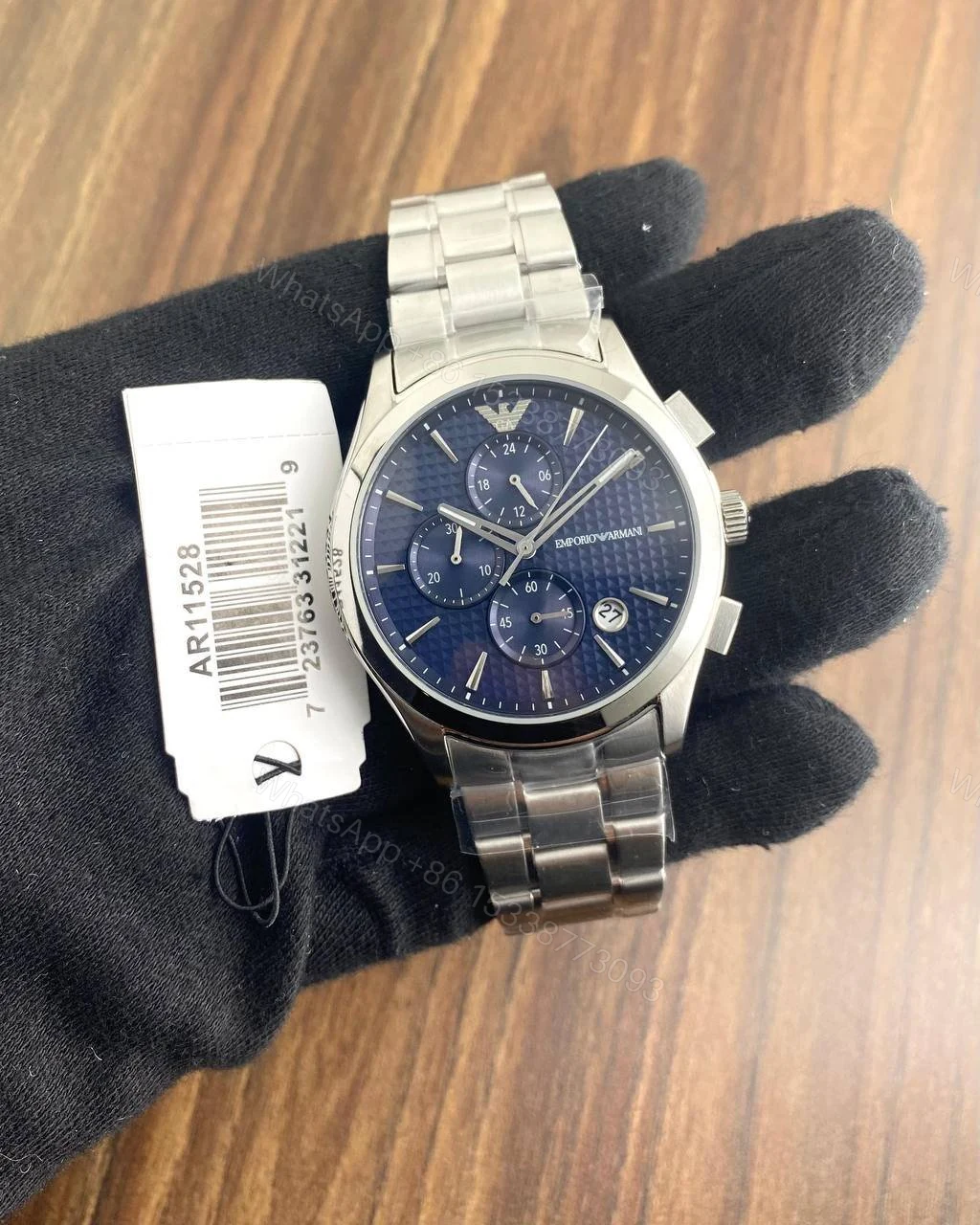 Emporio Armani Ar11578 Blue Dial Chronograph 42mm — view 1