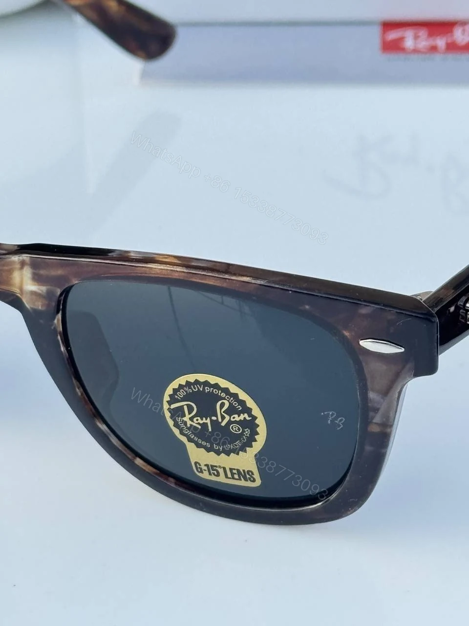 View 5 of First Copy Ray Ban 2140 Wooden Black Luxury Designer Sunglasses UV Protected Premium Eyewear