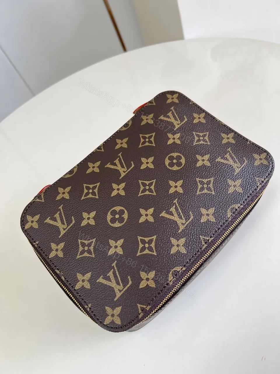 View 6 of Compact Monogram Canvas Wallet: Luxury Bi-Fold, Card Holder
