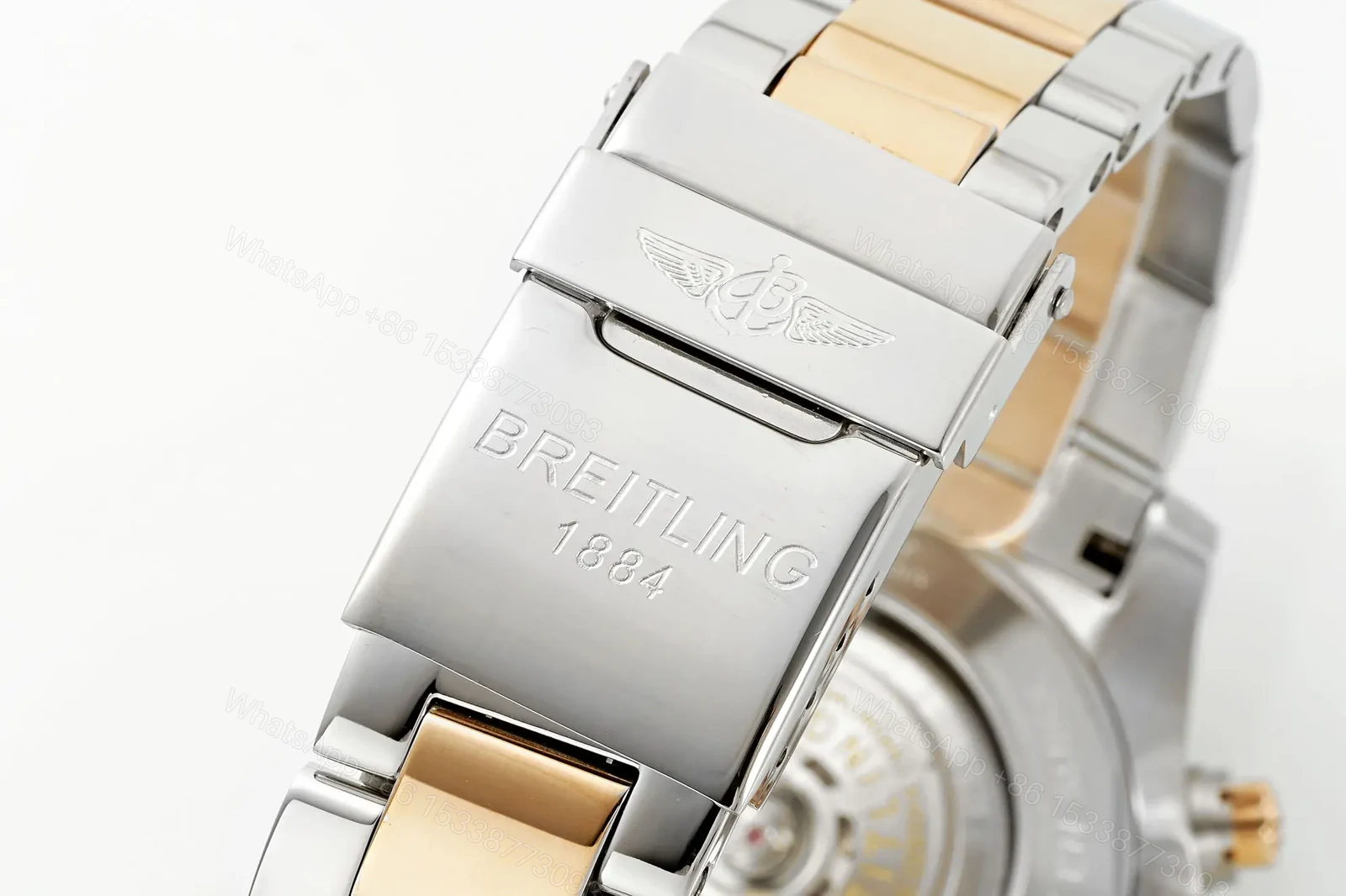 GF Factory Breitling Avenger B01 Chronograph 45mm Two-Tone Steel and Rose Gold Watch with Black Dial — view 1